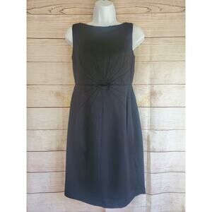 Banana Republic Women’s V-Neck Size 6 Petite Sleeveless Black Dress EUC